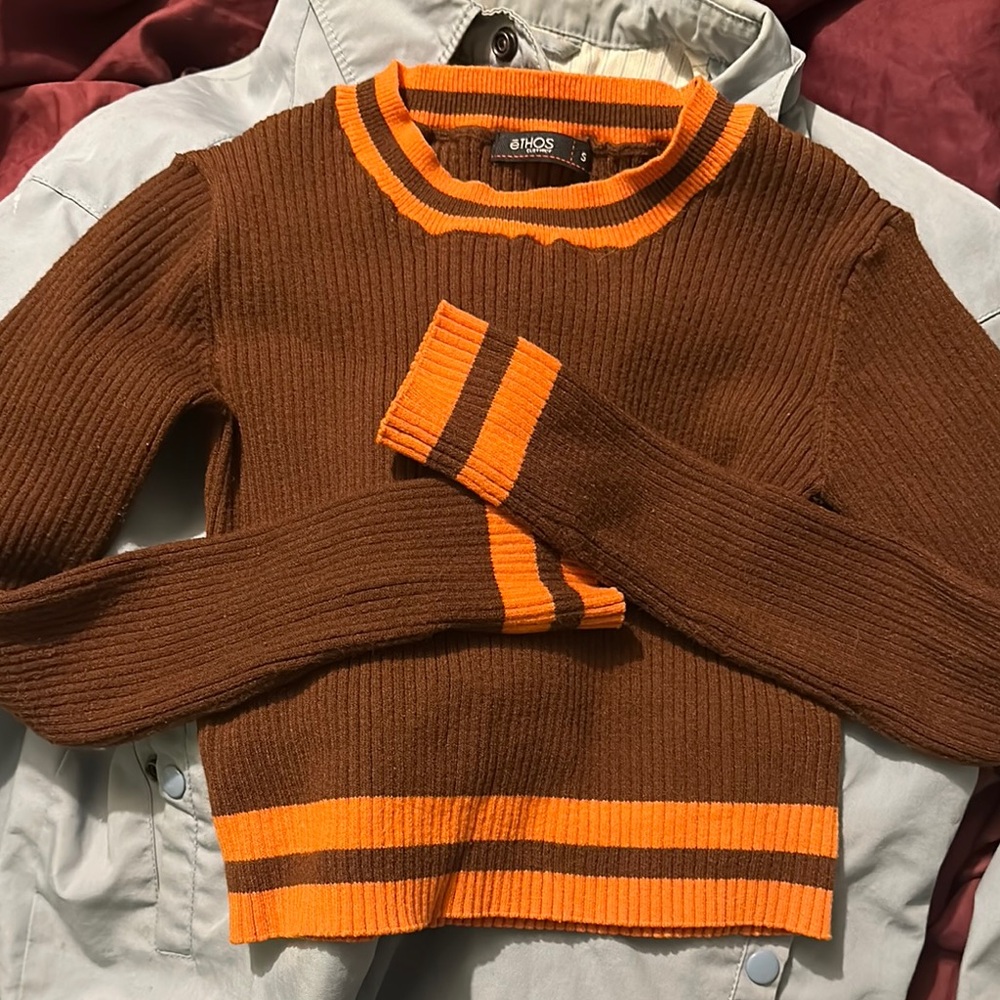 Ethos Brown and Orange women’s Sweater